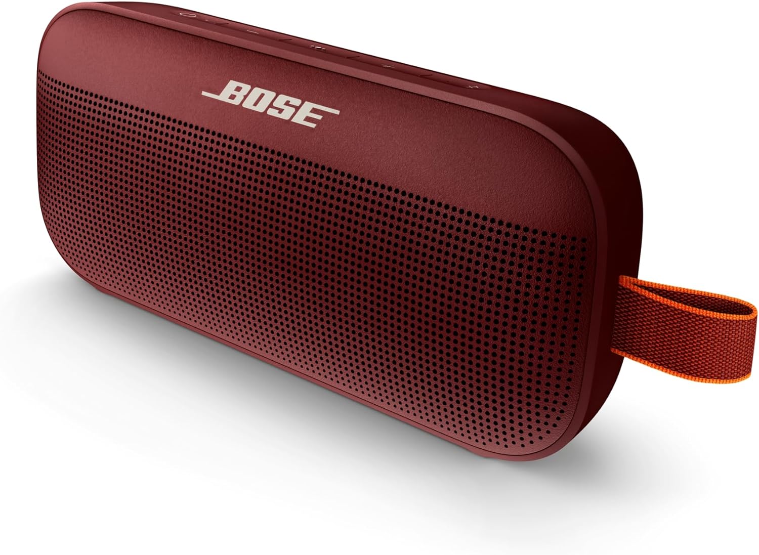 Bose SoundLink Flex Bluetooth speaker in Carmine Red - Astonishing acoustic performance for clear, distortion-free sound. 0017817832076
