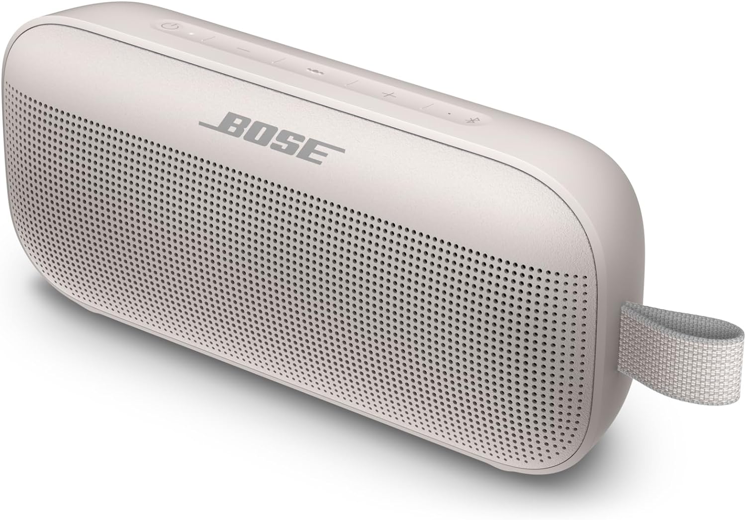 Bose SoundLink Flex Bluetooth Speaker in White Smoke - Astonishing acoustic performance for clear, distortion-free sound. 0017817832038