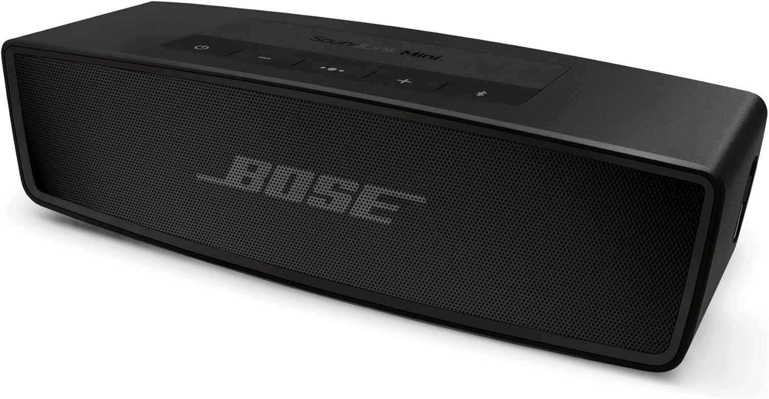 Portable Bose Soundlink Mini Bluetooth Speaker II - Triple Black, USB - SKU: 0017817807524