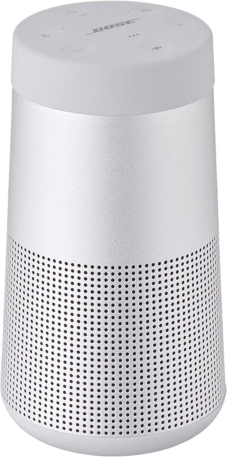Bose SoundLink Revolve II Bluetooth Speaker - Luxe Silver: Astonishingly loud, surprisingly small. True 360° sound for uniform coverage. 0017817825061