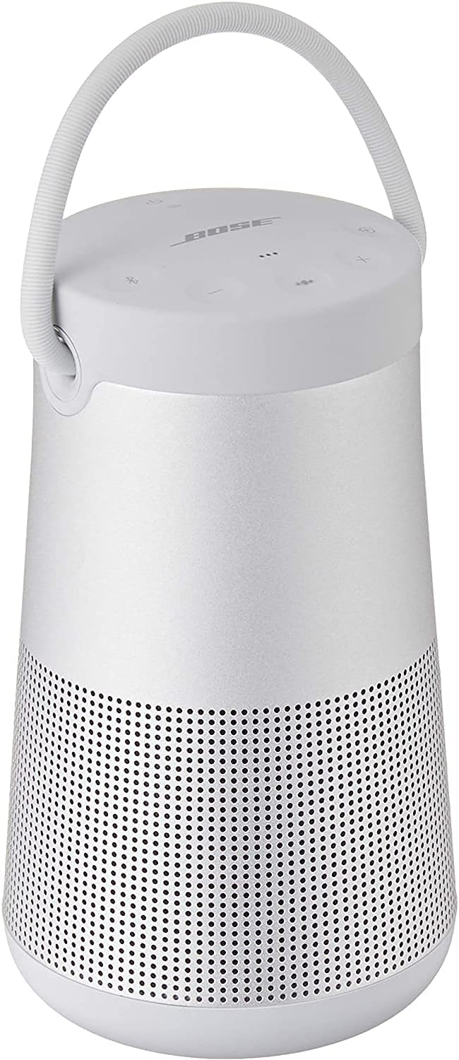 Bose Soundlink Revolve Plus II Bluetooth Speaker - Luxe Silver: True 360° sound for consistent coverage, 17-hour battery life, water-resistant, built-in microphone. 0017817825375
