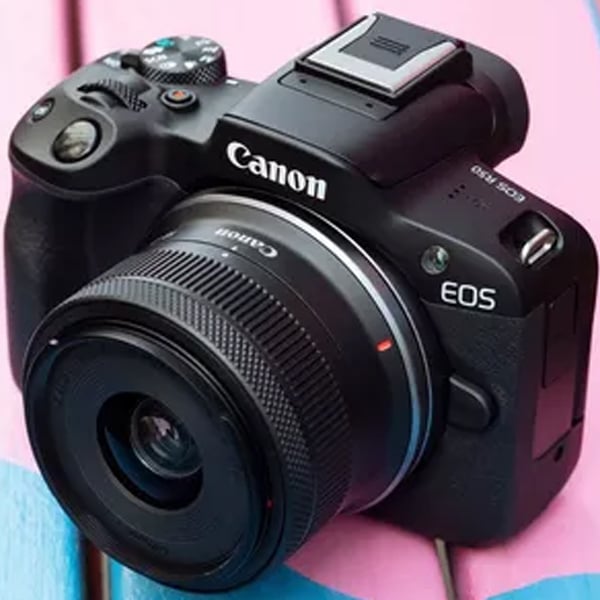 Canon EOS R50 Camera - Dual Pixel CMOS AF II, 24.2 MP APS-C sensor for crisp images and videos