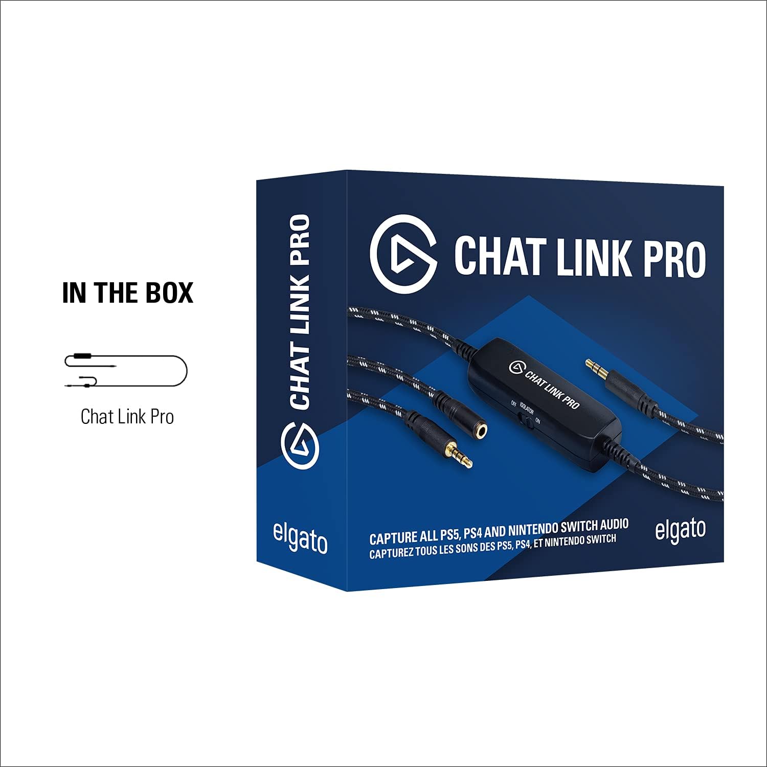 Corsair Elgato Chat Link Pro Adapter: Capture voice and game audio from PS5, PS4, and Nintendo Switch. 0840006644064