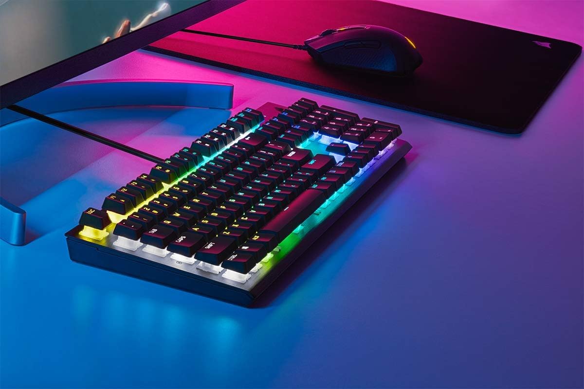 Dynamic Per-Key RGB Backlighting on Corsair K60 RGB PRO Mechanical Gaming Keyboard 0843591060394