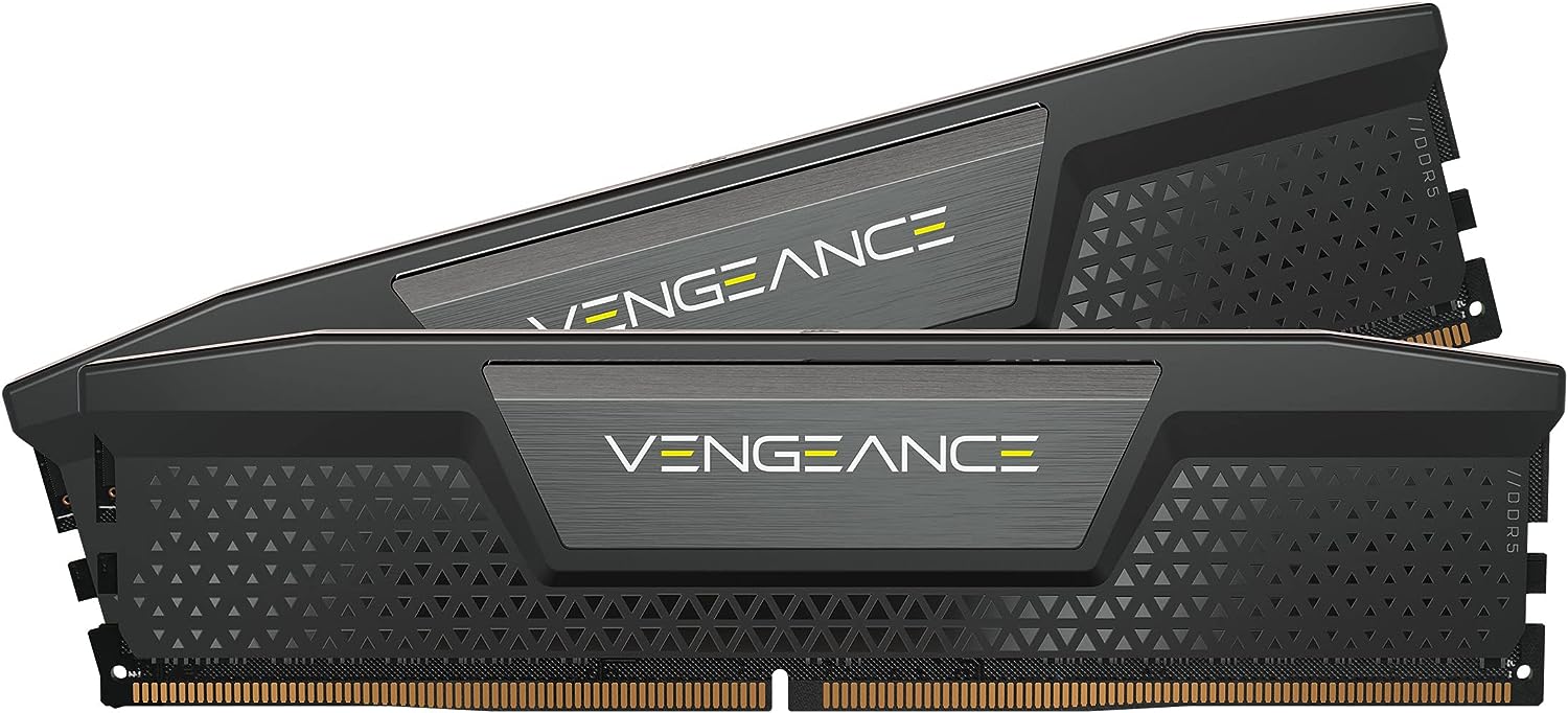 High-speed CORSAIR VENGEANCE DDR5 RAM 32GB kit for Intel CPUs - Black 0840006659464