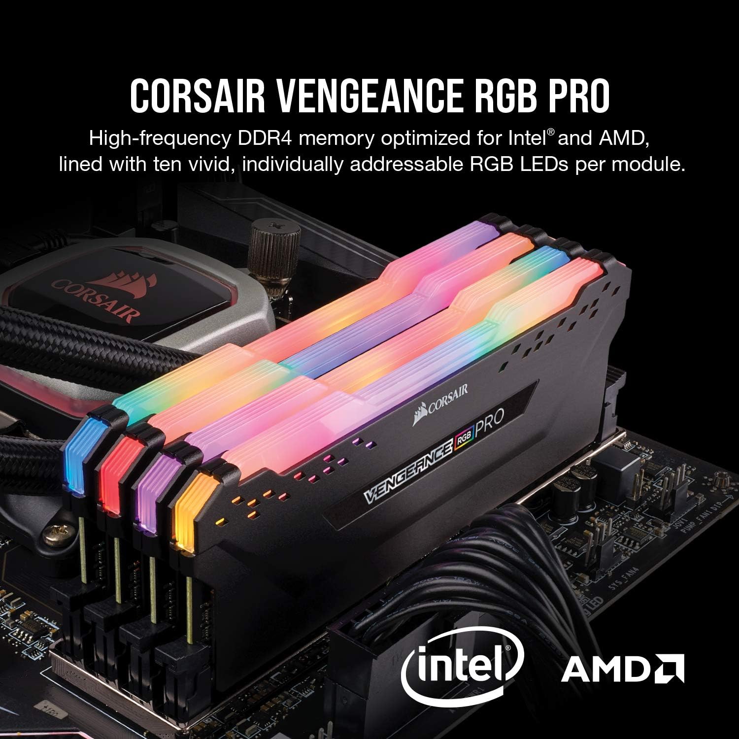 Corsair VENGEANCE RGB 16GB DDR4 Memory - Next Generation Software 0843591075381