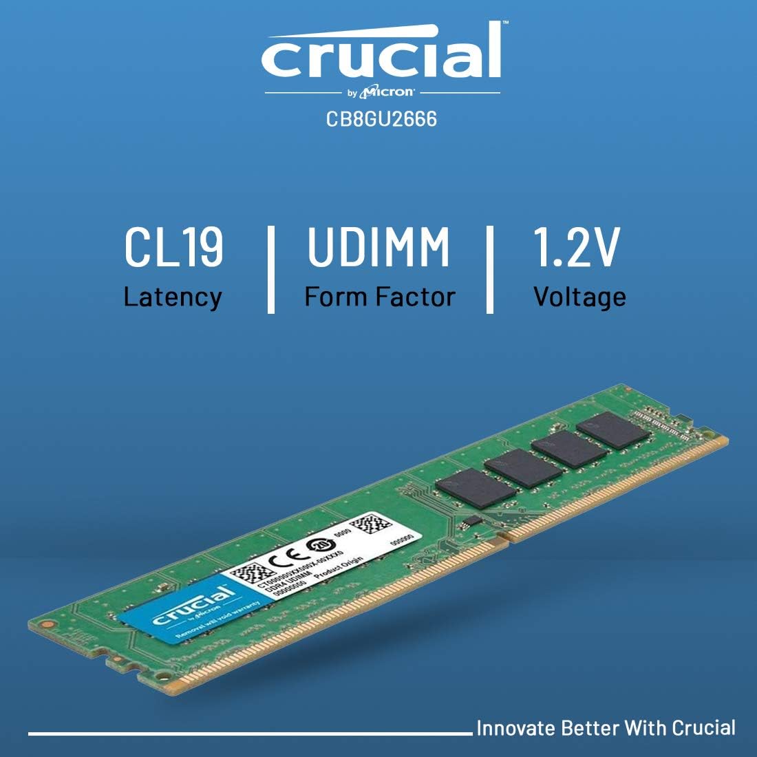 Crucial CB8GU2666 8GB Internal Memory - 1x 8GB Module 6221218086424