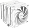 DeepCool AK620 White CPU Cooler - Efficient cooling with 120x120x25 mm fan, 1850 RPM speed, and 68.99 CFM airflow. 6933412727453