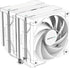 DeepCool AK620 White CPU Cooler - Efficient cooling with 120x120x25 mm fan, 1850 RPM speed, and 68.99 CFM airflow. 6933412727453