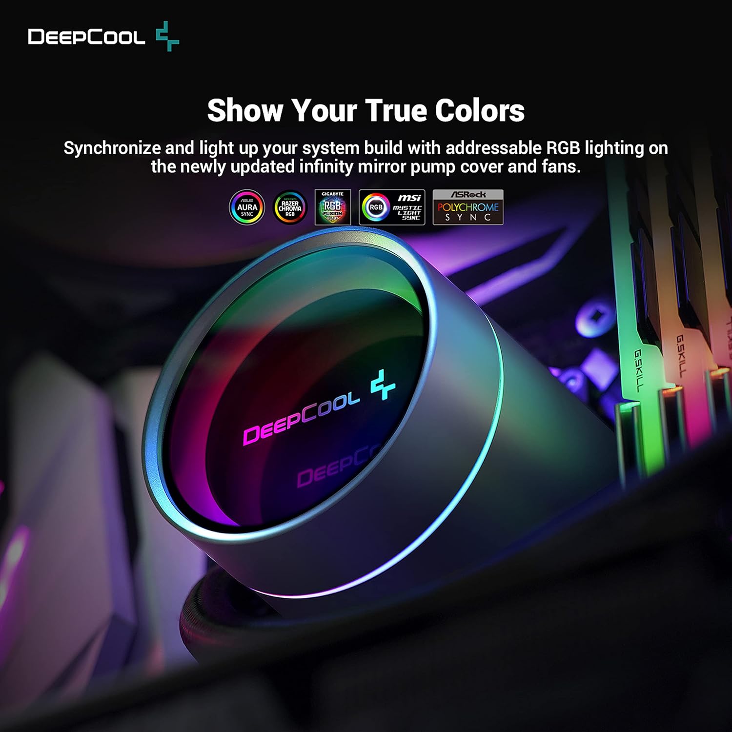 DeepCool CASTLE 360EX A-RGB CPU Liquid Cooler - Whisper-quiet operation with a fan noise level of ≤30 dB(A) for a peaceful computing experience. 6933412727293