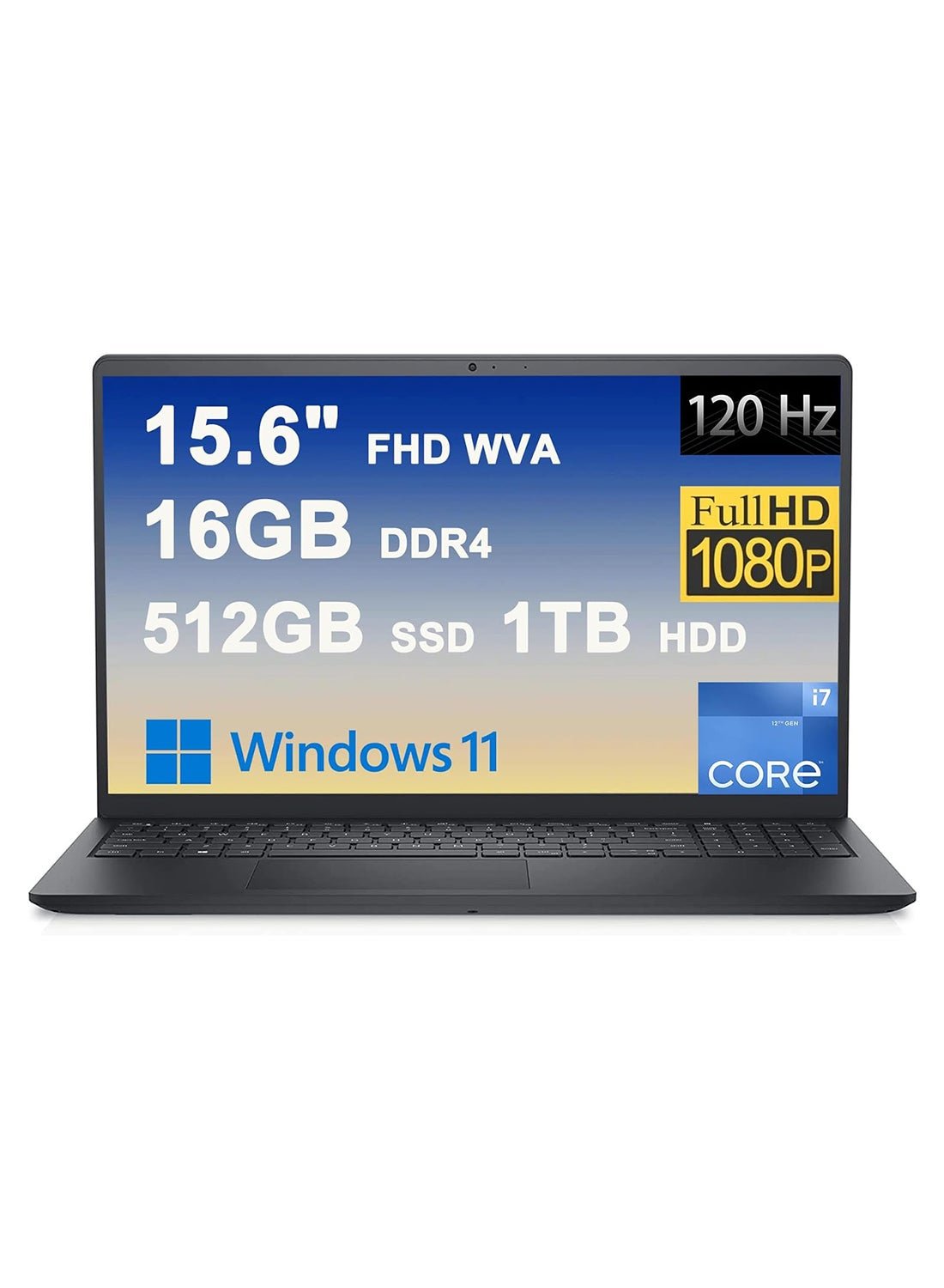 DELL Inspiron 15 3000 3520 15.6 - inch Core i7 - 1255U 16GB RAM 512GB SSD Intel Iris Xe - 512GB SSD - 15.6 - inch - Intel Iris Xe