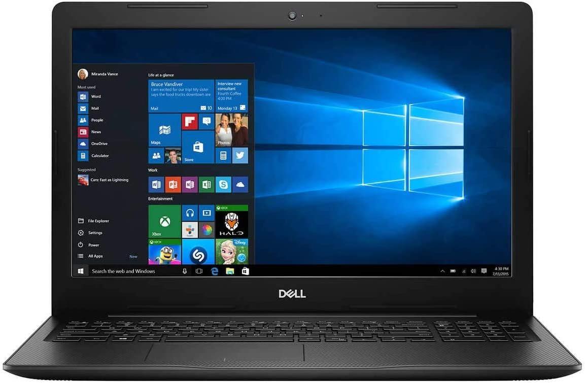 Dell Inspiron 3583 15.6 Laptop - Black, 500GB HDD, Celeron, 4GB RAM, Windows 10 Home 0653466228473