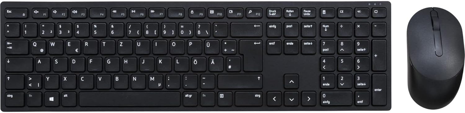 Dell KM5221W Pro Wireless Keyboard and Mouse Set German (QWERTZ) Black 5397184494745