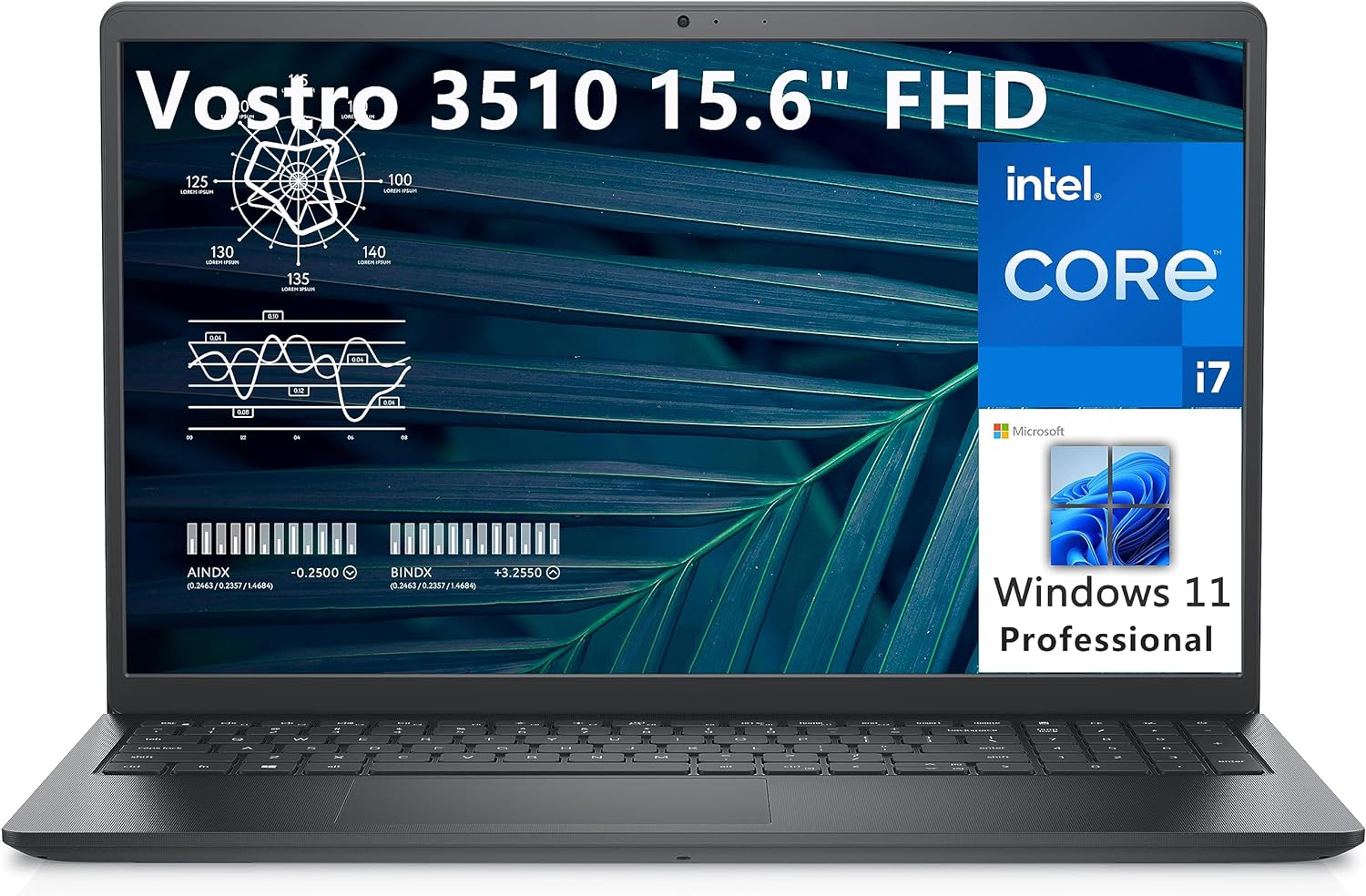 Dell Vostro 3510 15.6 Core i7-1165G7 - Stunning visuals on a 15.6 FHD display with Intel UHD Graphics. 0884116913269