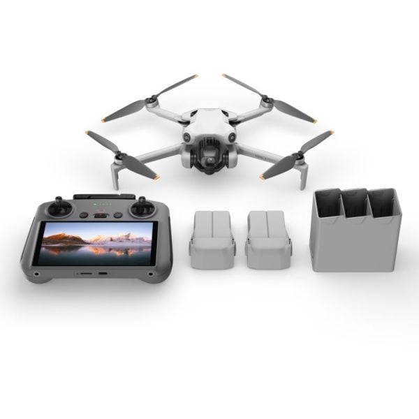 DJI Mini 4 Pro White Drone Fly More Combo Plus - Lightweight, foldable, palm-sized drone MVM400P-C3