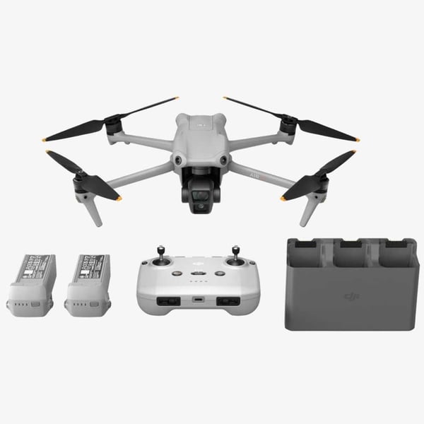 DJI MVA300-C1 Air 3 Fly More Combo RC-N2 Grey Drone - Dual 48MP Cameras, 46-Min Flight Time, O4 Transmission