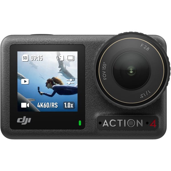 DJI Osmo Action 4 Adventure Combo Black Action Camera - Capture the raw exhilaration with best-in-class image quality. DJI-ZA400-C2