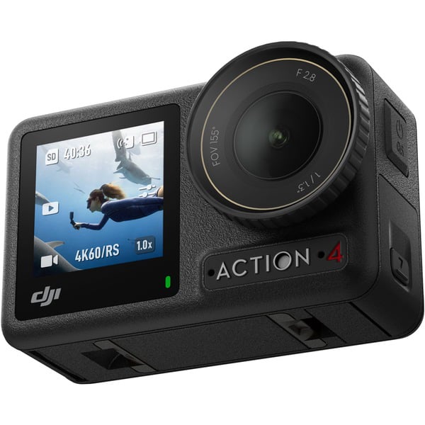 DJI Osmo Action 4 Adventure Combo Black Action Camera - Ignite the action with unmatched flexibility and stunning shots. DJI-ZA400-C2