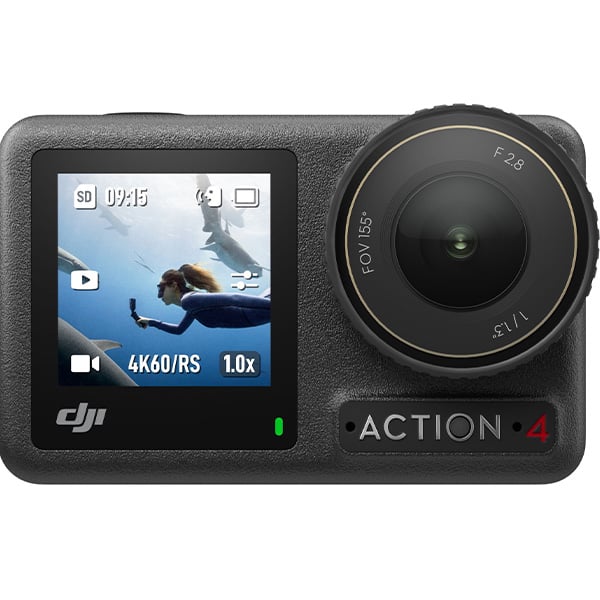 DJI Osmo Action 4 Standard Combo Black Action Camera - Unleash the thrill with best-in-class image quality. DJI-ZA400-C1