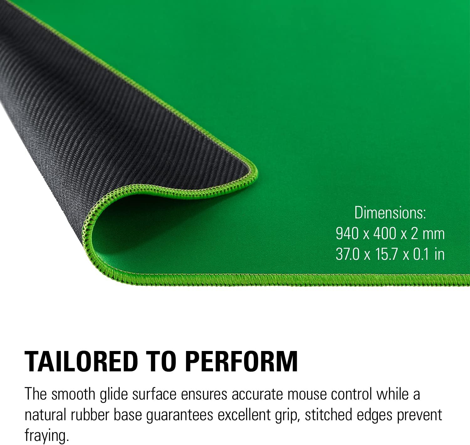 Elgato Green Screen Mouse Mat - Anti-skid rubber base for excellent grip 0840006630142