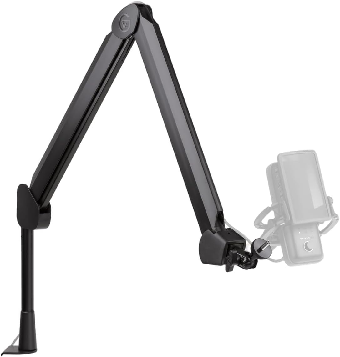 Elevate your microphone setup with the Elgato Wave Mic Arm Highrise in sleek black. 0840006640028