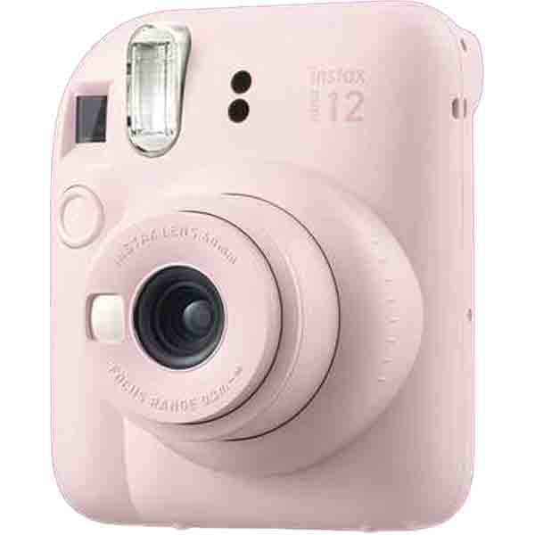 Fujifilm INSTAX MINI 12 Instant Film Camera in Blossom Pink - Capture instant memories with 62mm x 46mm prints. INSTAX MINI 12 PIN