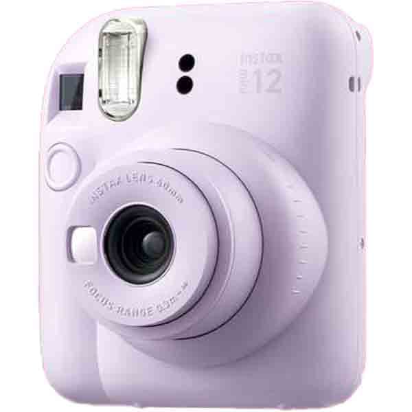 Fujifilm INSTAX MINI 12 Instant Camera Lilac Purple - Capture instant memories with 62mm x 46mm prints. INSTAX MINI 12 PUR
