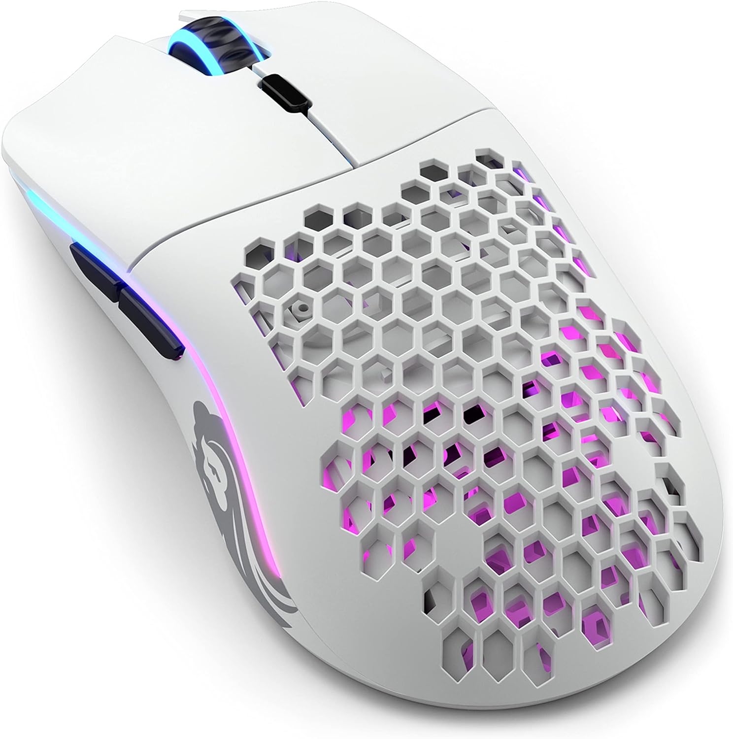 Glorious Model O Wireless Gaming Mouse - Lightweight RGB Wireless Mouse - Matte White 0850005352693