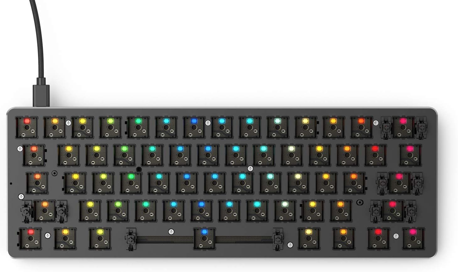 Glorious PC Gaming Race GMMK Compact - Barebone, ANSI-L, GMMK-COMPACT-RGB keyboard with Cherry MX Switches 0857372006785