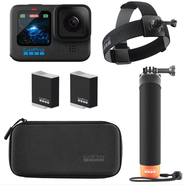 Go Pro Hero 12 Black Action Camera with HDR photos & videos, wide 156° field of view. CHDRB-121-RW