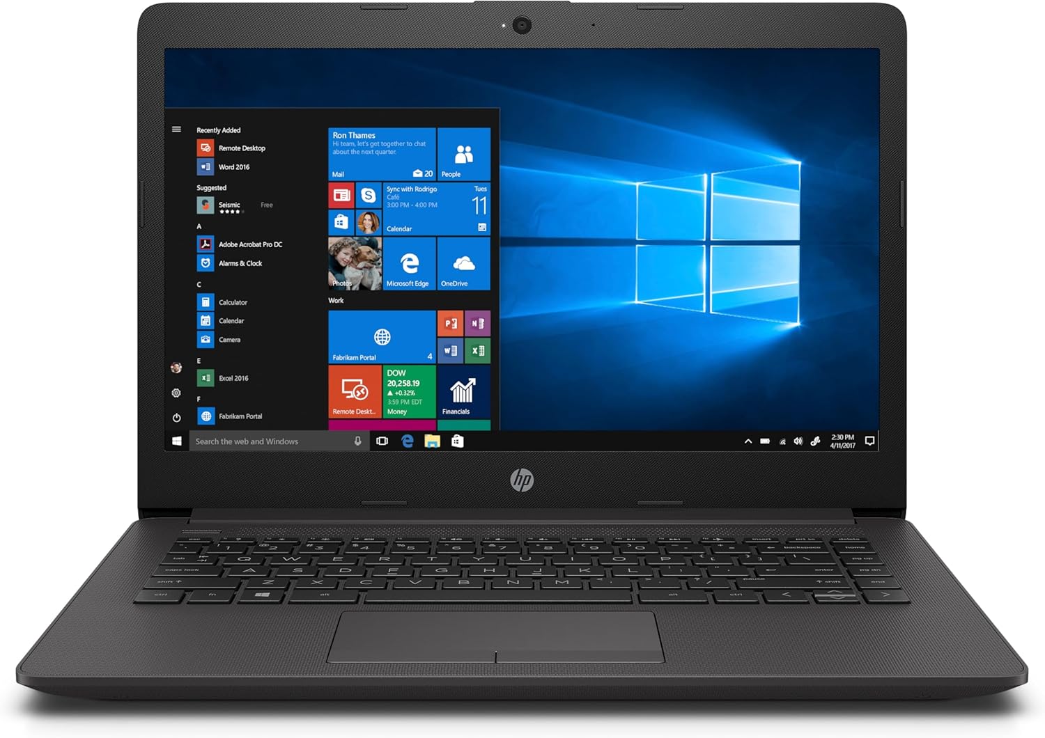 HP 245 G7 Laptop - Silver, 14 Inches, AMD Ryzen 3 3300U, 8GB RAM, Windows 10 Home, 1TB HDD 0194850653087