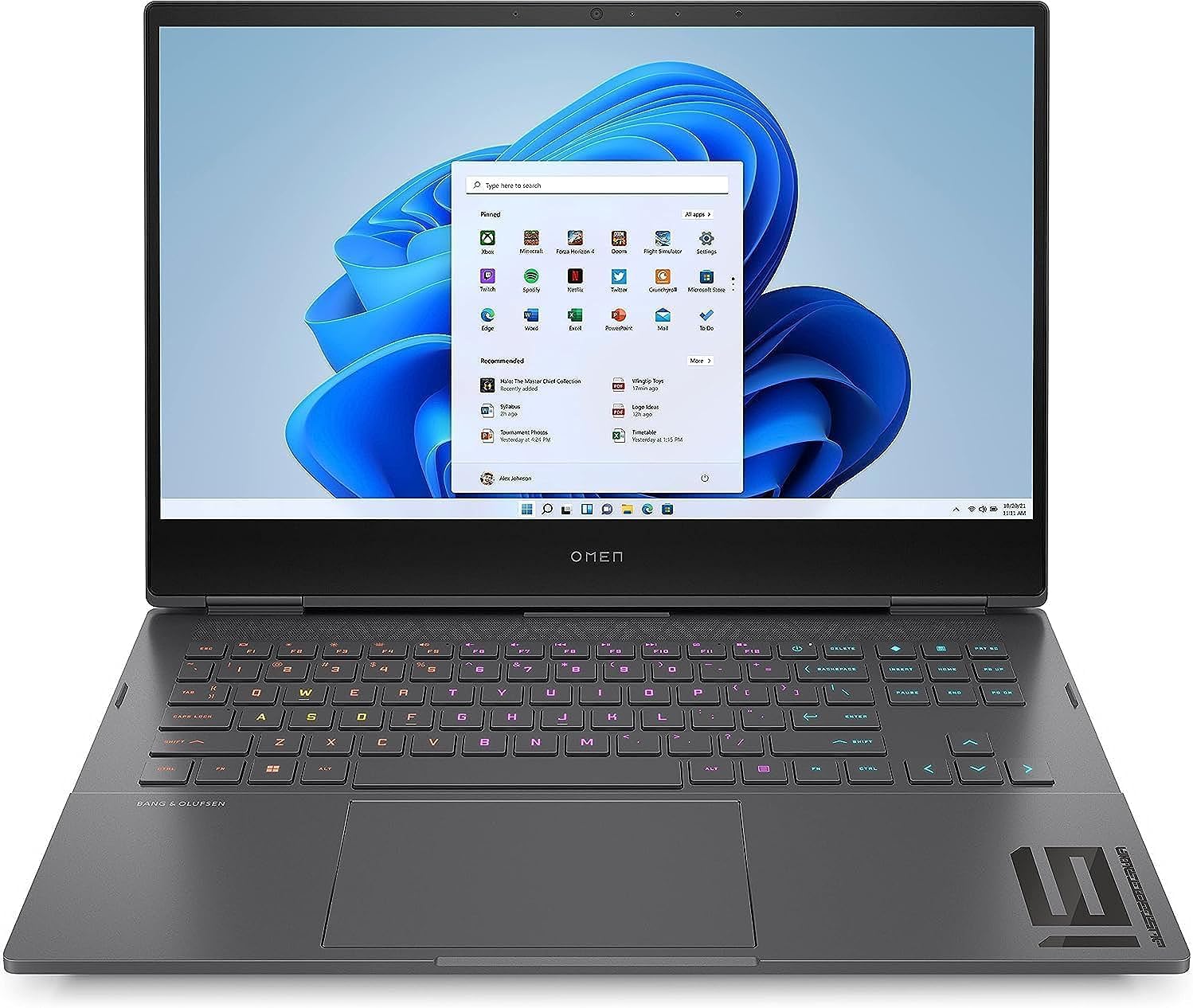HP OMEN Gaming Laptop 16.1-inch Ryzen 7 32GB RAM 1TB SSD NVIDIA GeForce RTX 3060 - Silver 0196786407338
