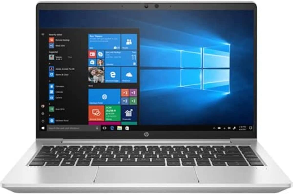 SKU: 0194850524462 - HP ProBook 440 G8 Notebook 14-inch Core i5-1135G7 8GB RAM 512GB SSD Intel UHD Graphics - Sleek silver design with 14 FHD display, Intel Core i5, 8GB RAM, 512GB SSD, Windows 10 Pro, and fingerprint reader.