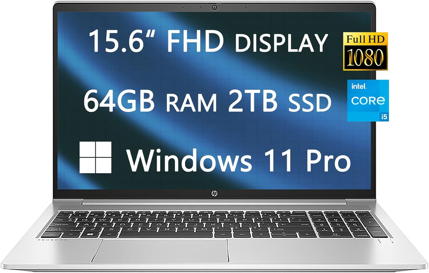 High-performance HP ProBook 450 G9 15 Laptop - Core i5, 64GB RAM, 2TB SSD 0195908119296