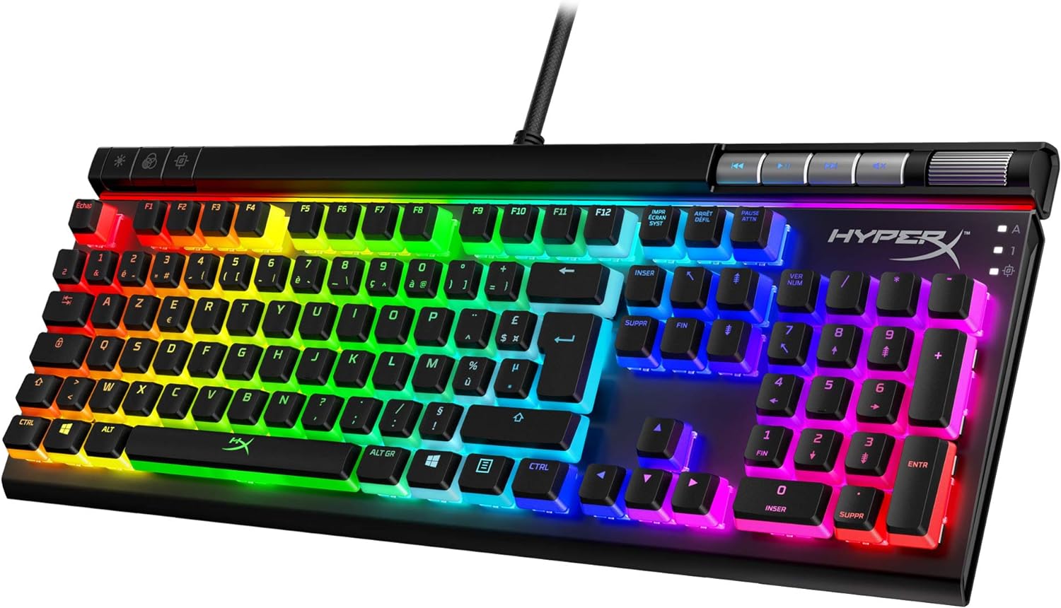HyperX Alloy Elite 2 - Mechanical gaming keyboard with dynamic RGB lighting effects. 0740617303773