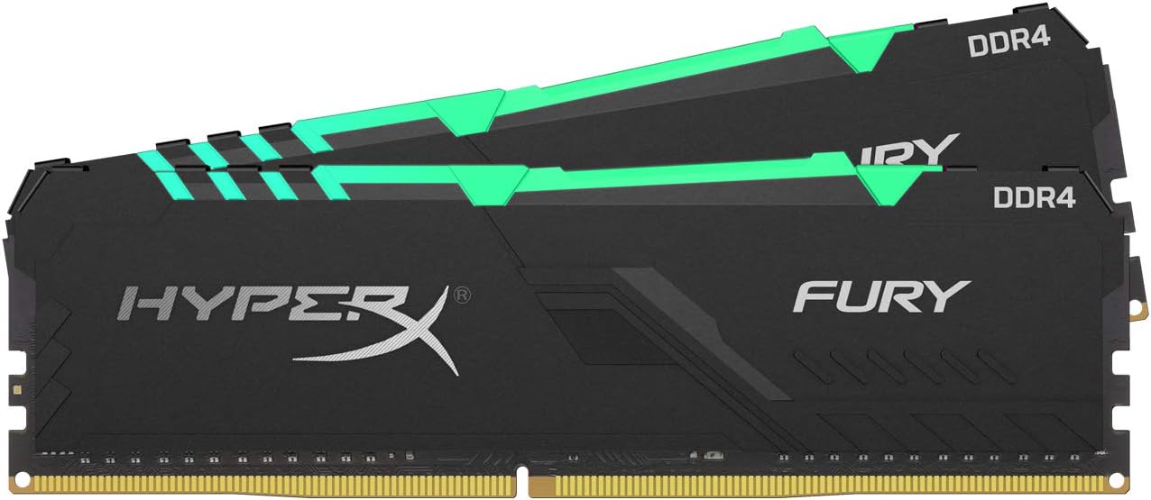 HyperX FURY RGB 32GB DDR4 RAM - Customizable smooth RGB effects for a stylish upgrade to your setup. 0740617313802