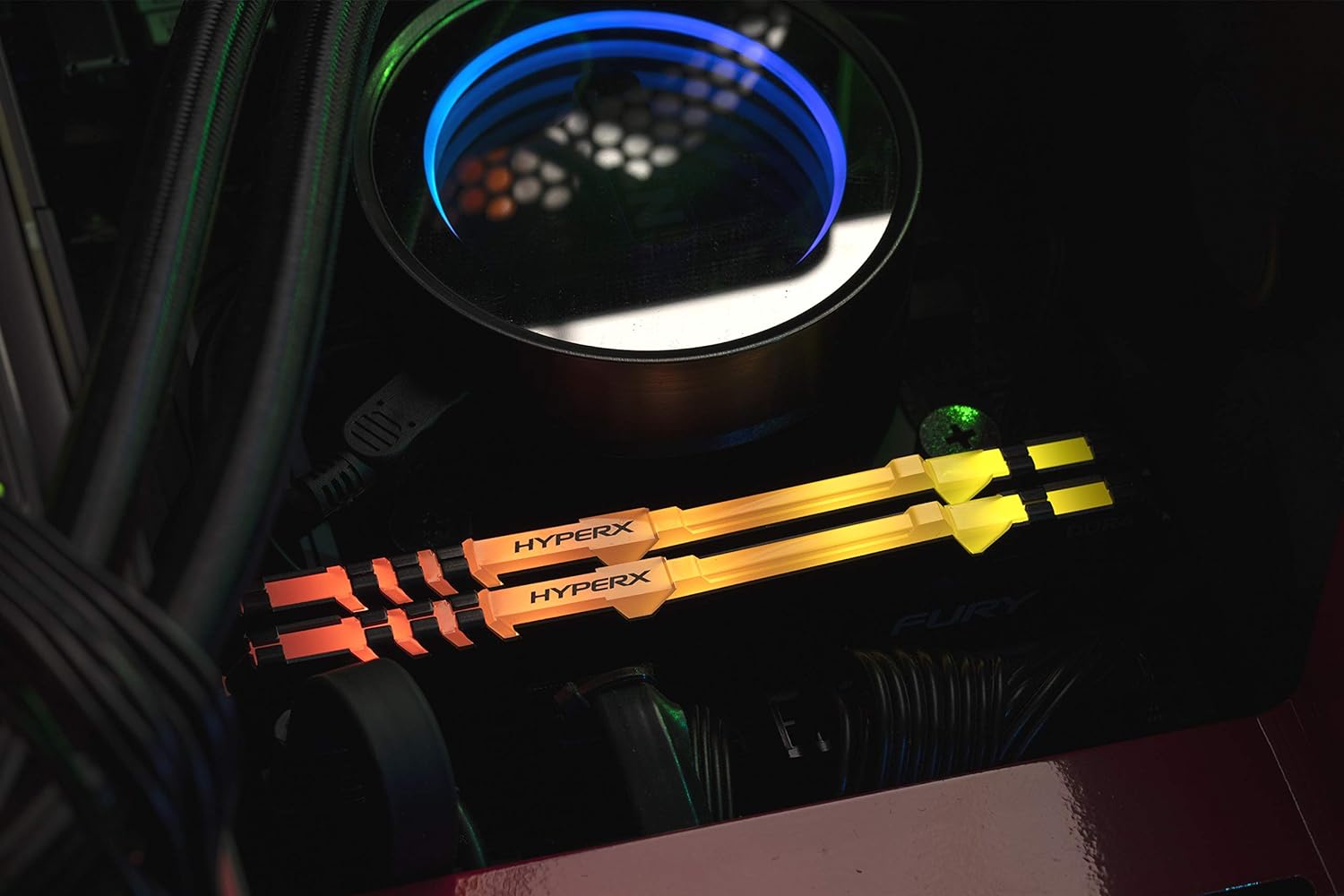 HyperX FURY RGB 32GB DDR4 RAM - Experience synced RGB effects with HyperX Infrared Sync Technology. 0740617313802