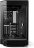 SKU: 0848604042855, Barcode: 848604042855 - HYTE Y60 Modern Aesthetic Mid-Tower ATX Gaming Case - Tempered Glass, PCIE 4.0 Riser Cable - Black: Vertical GPU mounting for a unique visual experience.