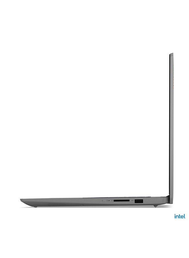 IdeaPad 3 Laptop With 15.6 - Inch FHD Display, Core i5 - 1235U Processor/8GB RAM/512GB SSD/Intel Iris Xe Graphics/Windows 11 Home Arabic Arctic Grey - 512GB SSD - 15.6 - inch - Intel Iris Xe