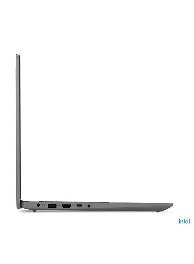 IdeaPad 3 Laptop With 15.6 - Inch FHD Display, Core i5 - 1235U Processor/8GB RAM/512GB SSD/Intel Iris Xe Graphics/Windows 11 Home Arabic Arctic Grey - 512GB SSD - 15.6 - inch - Intel Iris Xe