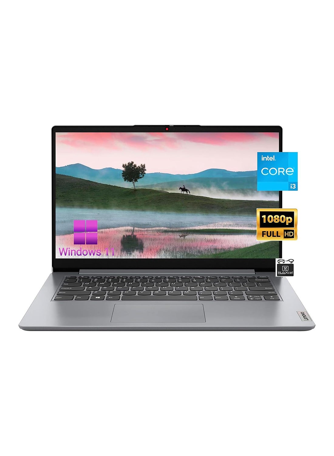 IdeaPad 3i 14 - Inch Display, Core i3 - 1115G4 Processor/12GB RAM/512GB SSD/Intel Xe Graphics/Windows 11 +HubxcelAccessory English/Arabic Grey - 512GB SSD - 14 - inch - Intel Iris Xe