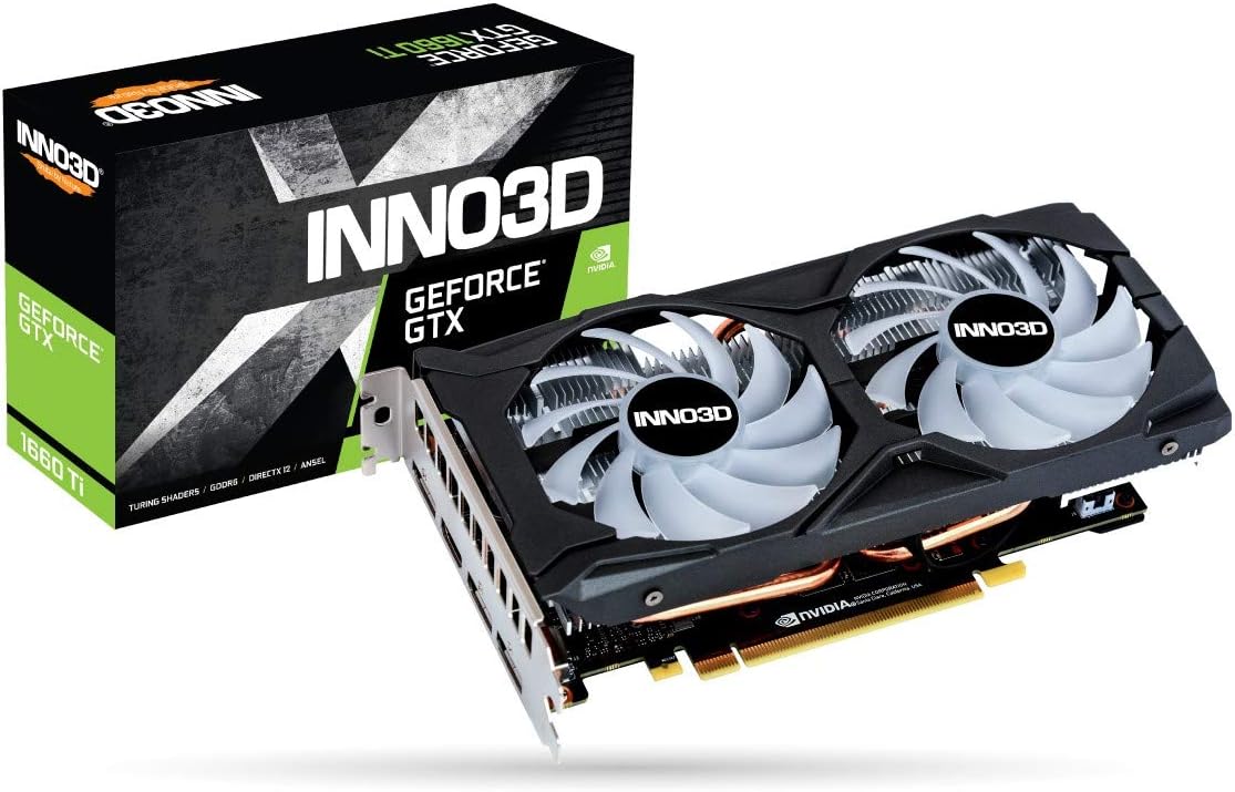 Inno3D GTX1660 TI Twin X2 OC RGB 6144MB Graphics Card - NVIDIA GPU 0835168001268