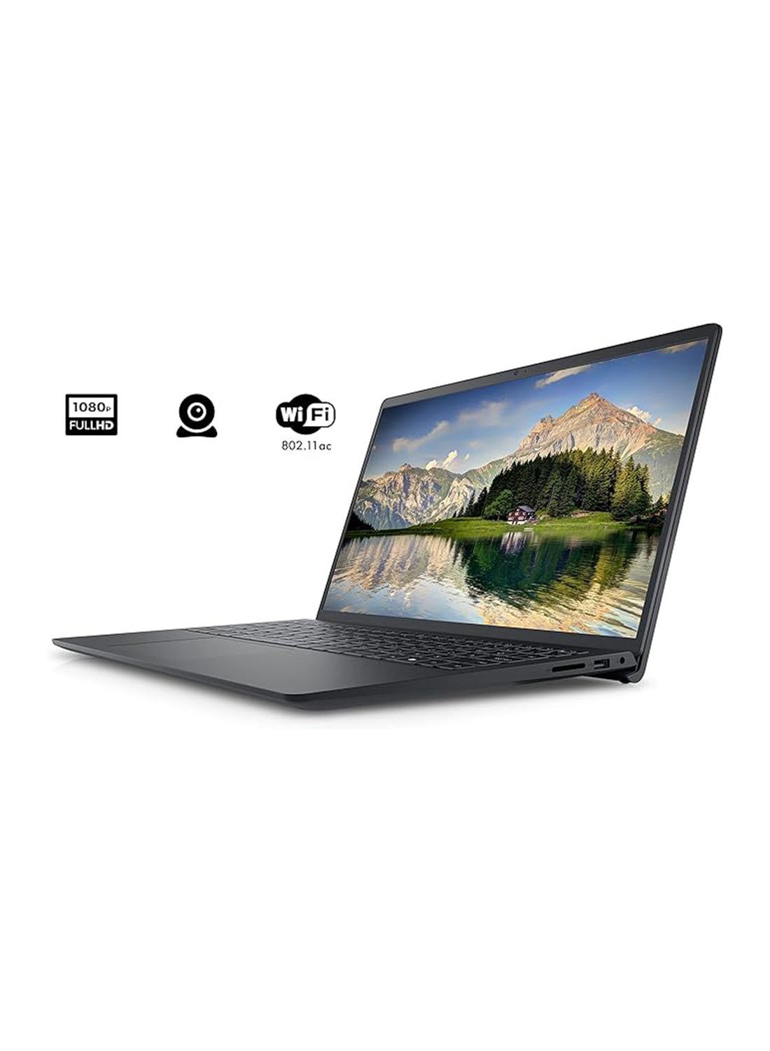 Inspiron 3510 15.6 - Inch Display, Core i3 - 1115G4 Processor/16GB RAM/512GB SSD/Intel UHD Graphics/Windows 11 Home English Carbon Black - 512GB SSD - 15.6 - inch - Intel UHD Graphics