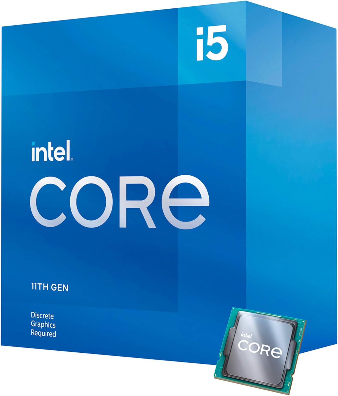 Intel Core i5-11400F Desktop CPU: 6 Cores, 2.6 GHz Base, 12 MB Smart Cache - Silver 0735858478120