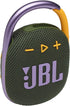 Green JBL Clip 4 Bluetooth speaker with carabiner - Rich JBL Pro Sound, bold style, and waterproof design. 6925281979378