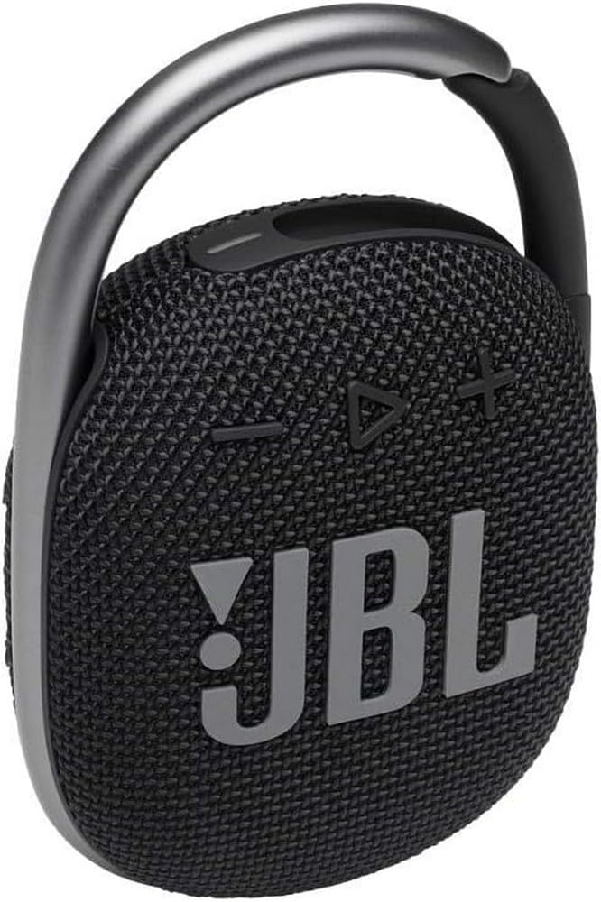 JBL Clip 4 Portable Bluetooth Speaker in Black - Rich JBL Original Pro Sound for immersive audio experience. 6925281979279