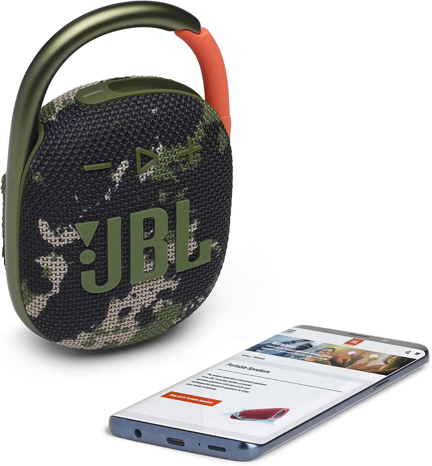 JBL Clip 4 Portable Bluetooth Speaker - Rich JBL Original Pro Sound, compact size with punchy bass. 6925281979392