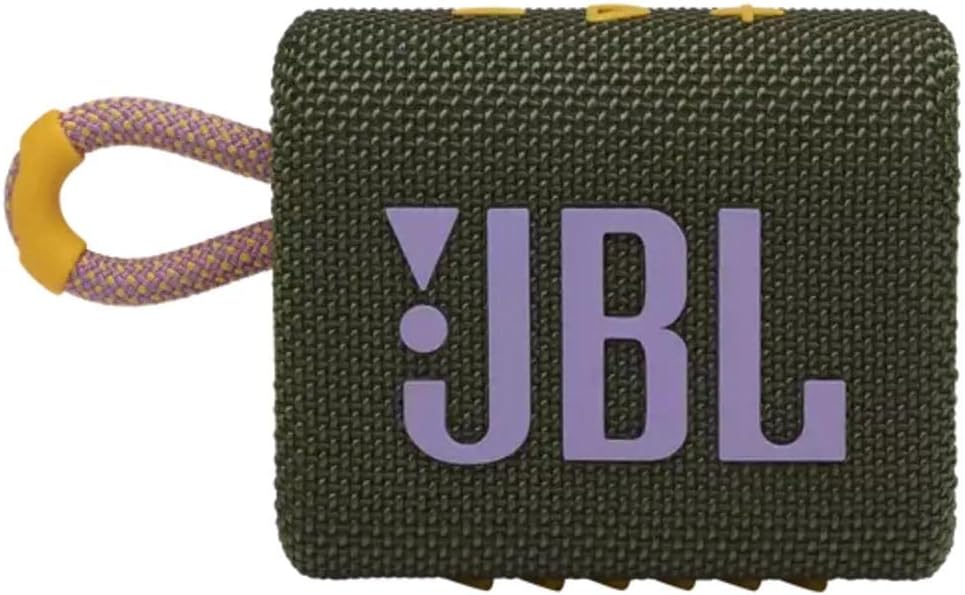 Compact Green JBL Go 3 Speaker - Bold Style, Ultra-Portable, IP67 Waterproof, Dustproof 6925281975691