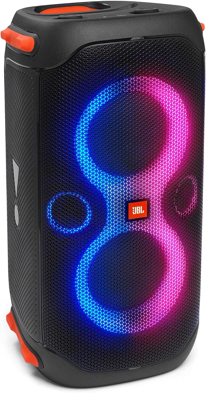 JBL PartyBox 110 Portable Speaker with 160W Sound and Built-In Lights in Black 6925281986406
