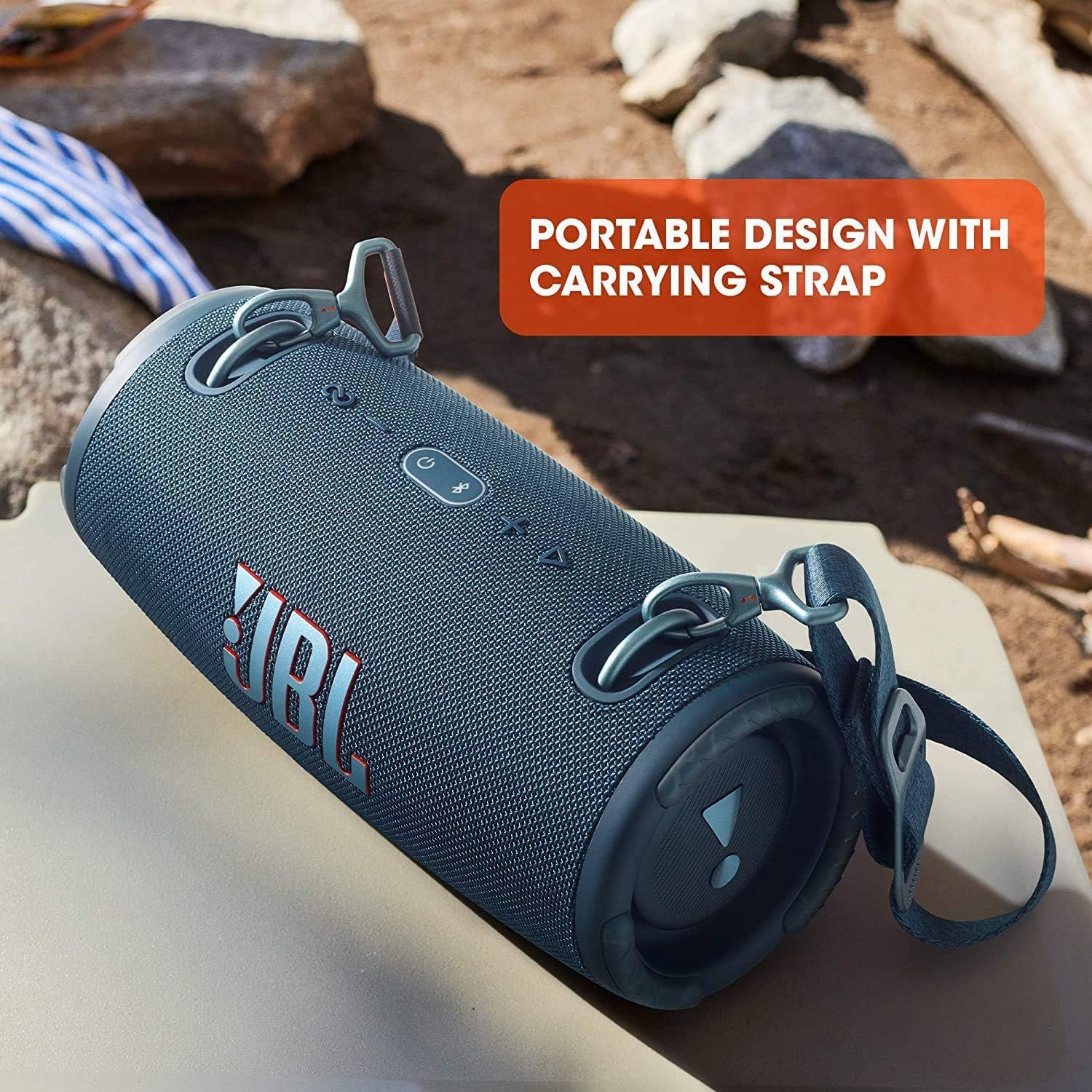 JBL Xtreme 3 Portable Speaker - Built-In Powerbank, Charge Devices On-the-Go - Black 6925281977510